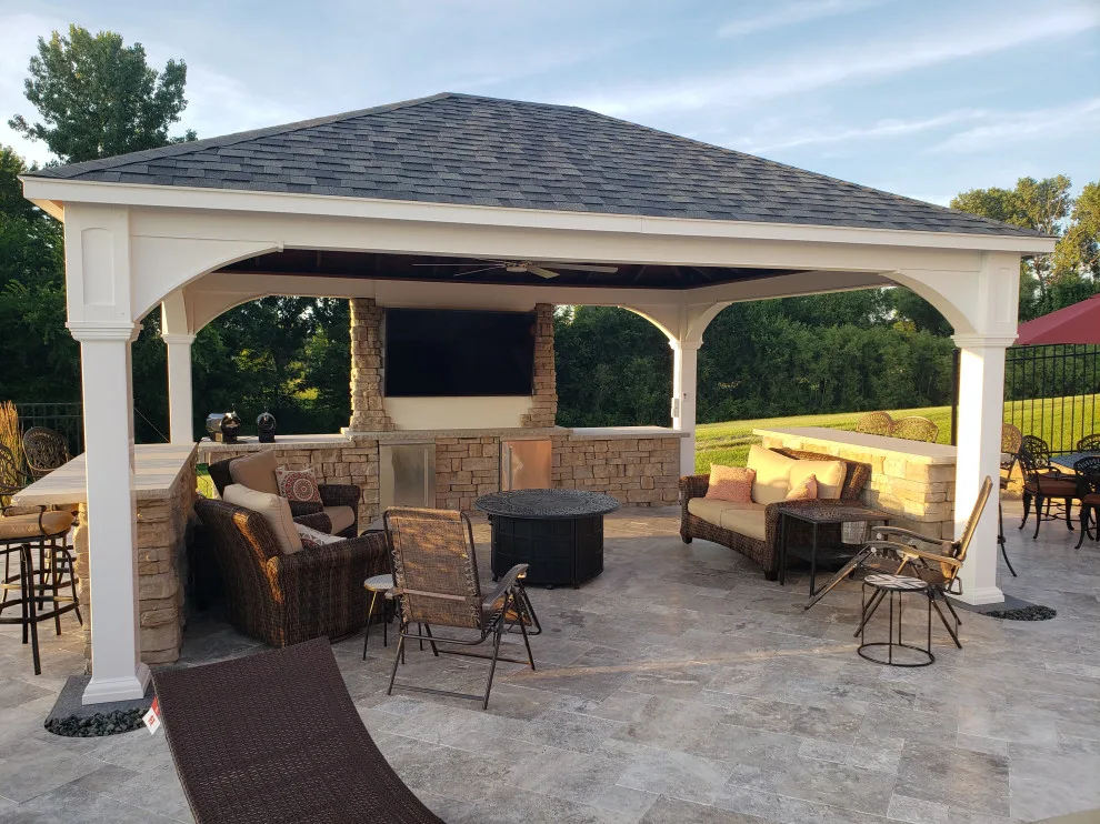Exterior Spaces, Synthetic Grass, and Illuminated Trees by Outdoor Innovations - Photo 4