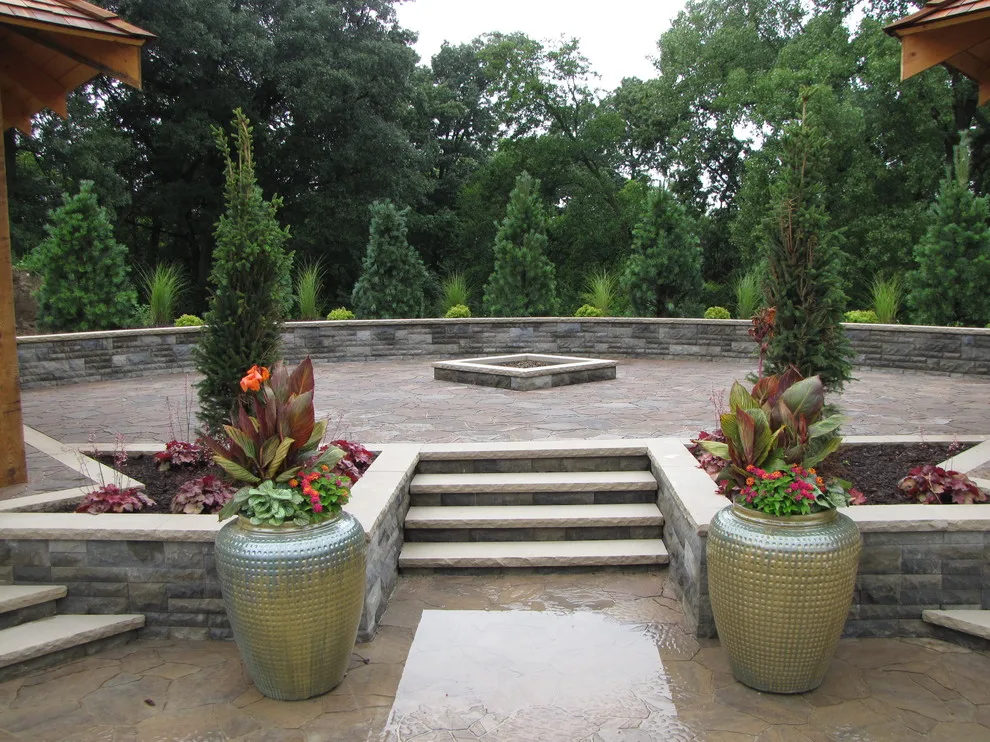 Outdoor Living Space with Pool Landscaping and Waterfall by Outdoor Innovations - Photo 13