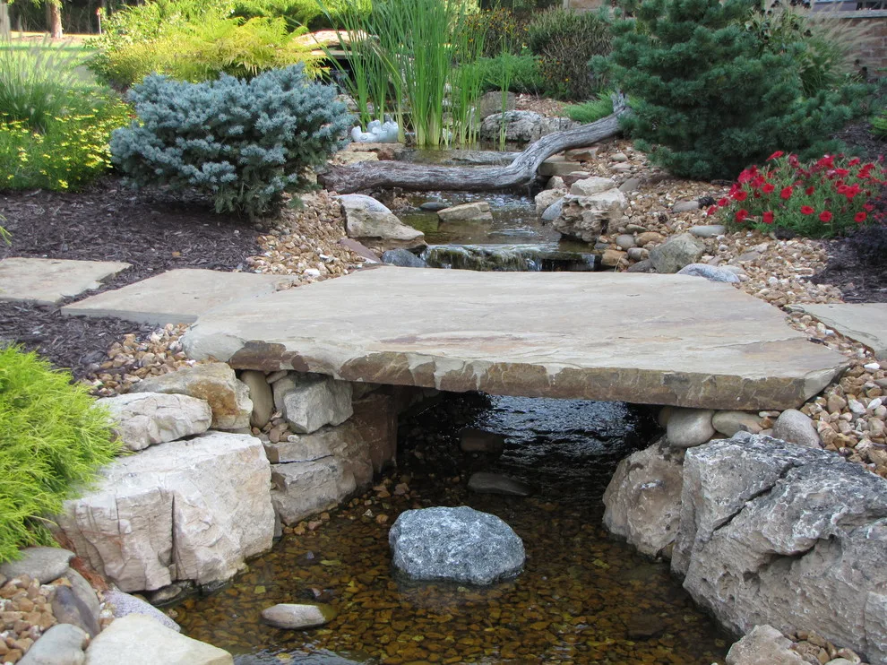 Outdoor Living Space with Pool Landscaping and Waterfall by Outdoor Innovations - Photo 7