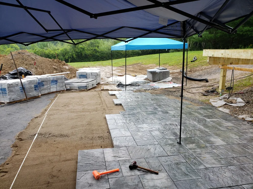 Outdoor Living Space & Fire Feature by JD Michaels Landscape - Photo 8