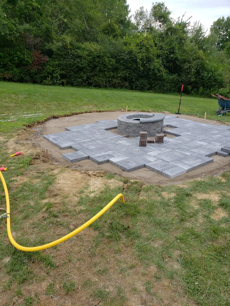 Outdoor Living Space & Fire Feature by JD Michaels Landscape - Photo 3