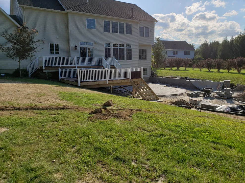 Outdoor Living Space & Fire Feature by JD Michaels Landscape - Photo 7