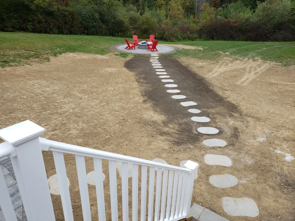 Outdoor Living Space & Fire Feature by JD Michaels Landscape - Photo 2
