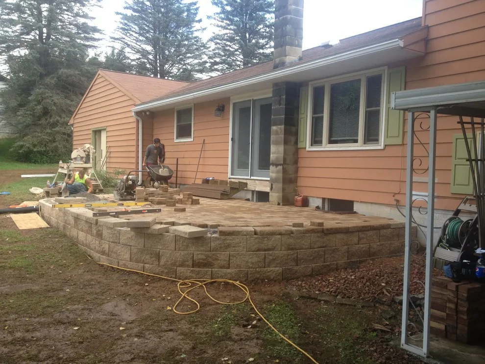 Outdoor Space with Retaining Wall by A-Z Landscaping LLC - Photo 7