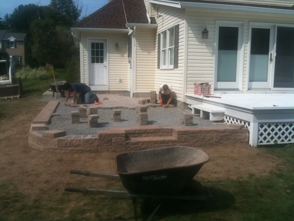 Outdoor Space with Retaining Wall by A-Z Landscaping LLC - Photo 3