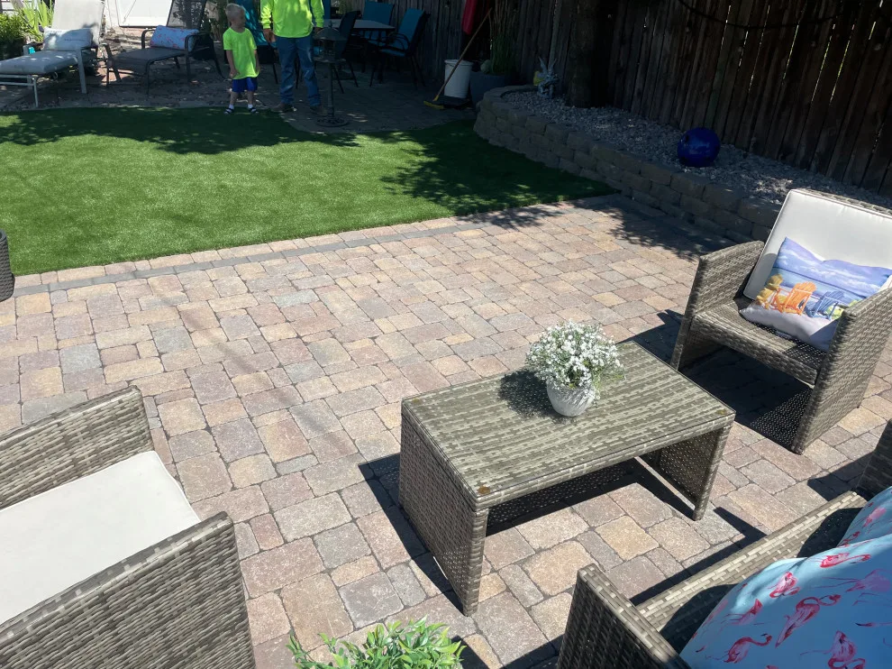 Patio Pavers, Retaining Wall, and Artificial Turf by Dan's Custom Landscape LLC - Photo 13