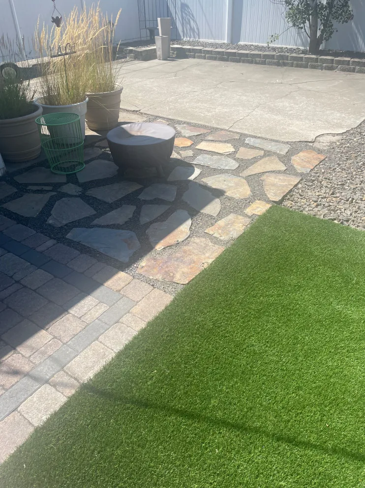 Patio Pavers, Retaining Wall, and Artificial Turf by Dan's Custom Landscape LLC - Photo 19