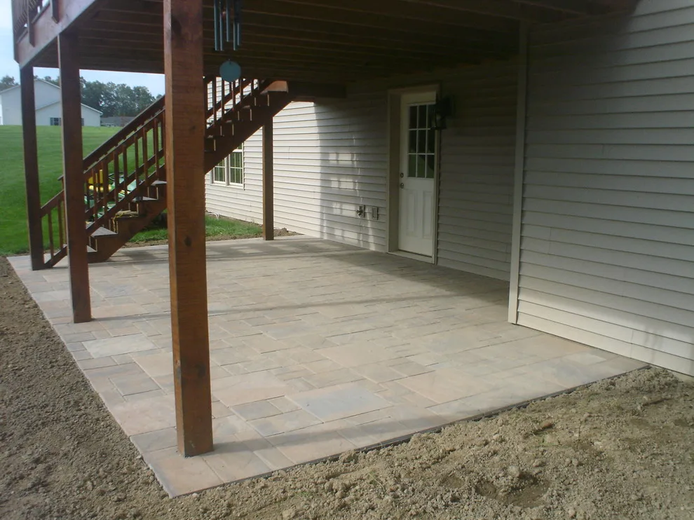 Under Deck Patio Area in Russell, PA by Marlinski Landscape & Stone Work - Photo 4