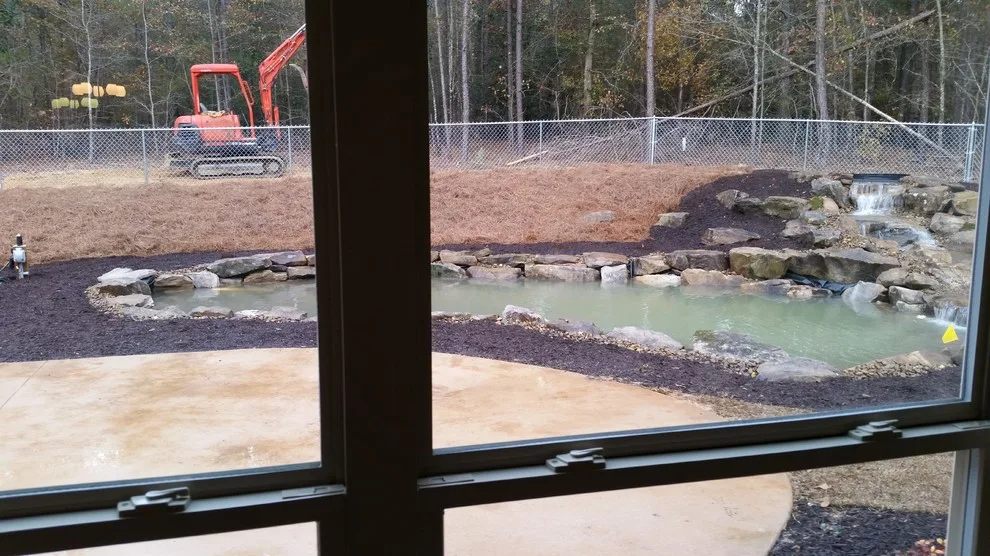 Aiken SC Swimming Pond Featuring Waterfall and Stream by McCormick Landscaping / Aquatic Solutions - Photo 3