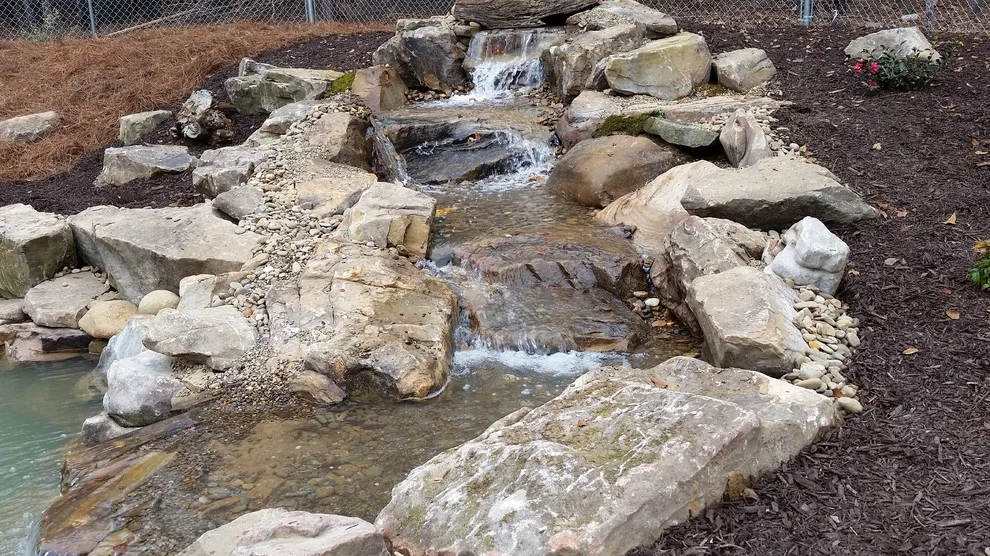 Aiken SC Swimming Pond Featuring Waterfall and Stream by McCormick Landscaping / Aquatic Solutions - Photo 6