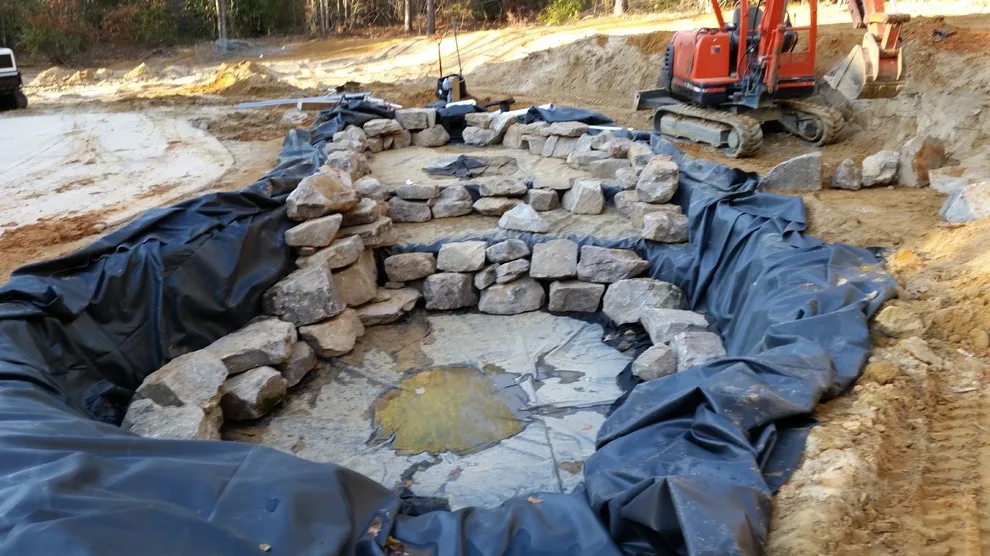 Aiken SC Swimming Pond Featuring Waterfall and Stream by McCormick Landscaping / Aquatic Solutions - Photo 4