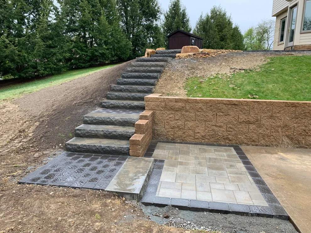 Pathway and Paver Terrace by Schellhaas Landscape Construction - Photo 3