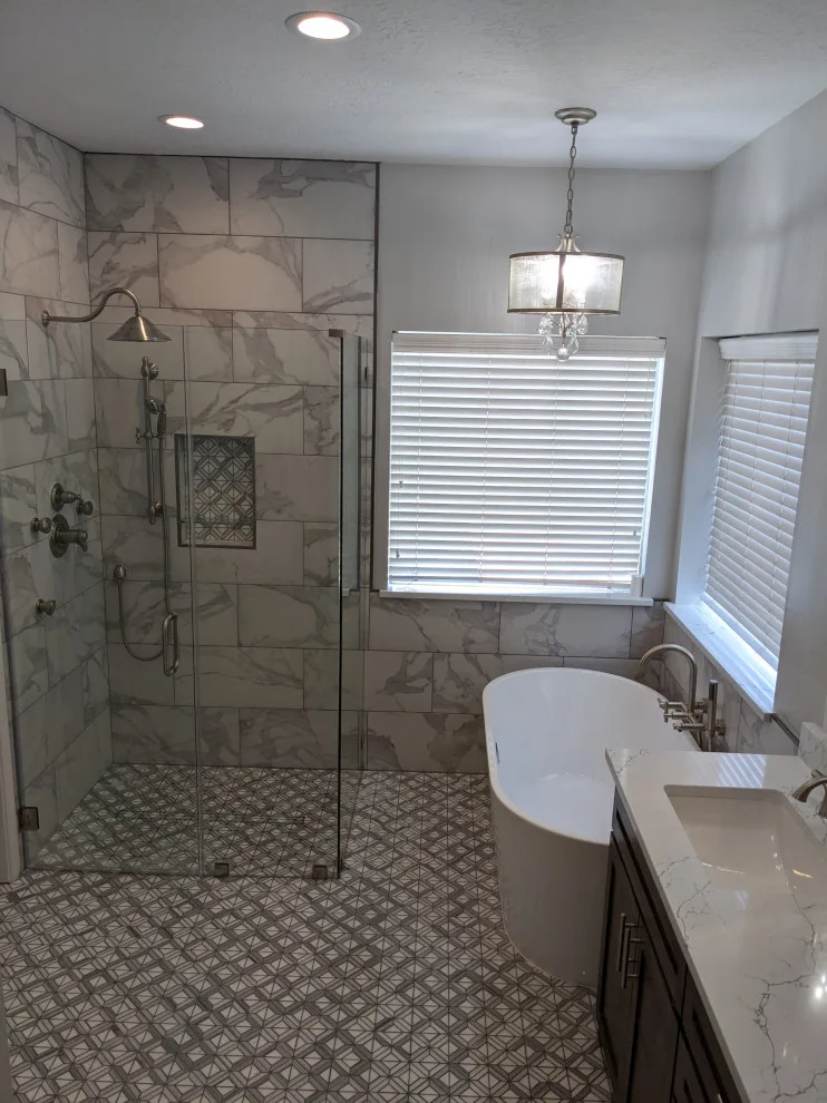 Espresso and marble bathroom by Prime & Precision - Photo 9