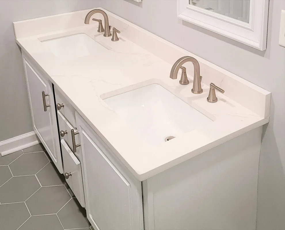 Hexagonal Marble Bathroom by Shane Built - Photo 4