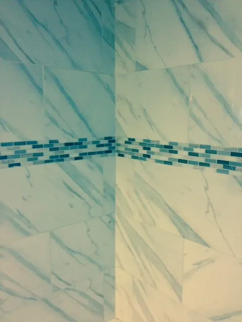 marble bathtub and shower enclosure by Home Preservation Specialists Inc - Photo 2