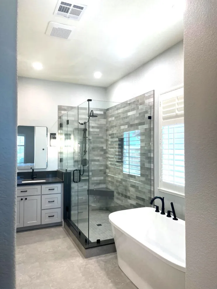 Lopez Master Bath Transformation: Mark and Cindy's Before and After by Bridges Const. - Photo 6