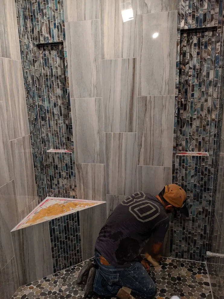 Luxury bathroom renovation - distinctive tile concept by Prime & Precision - Photo 5