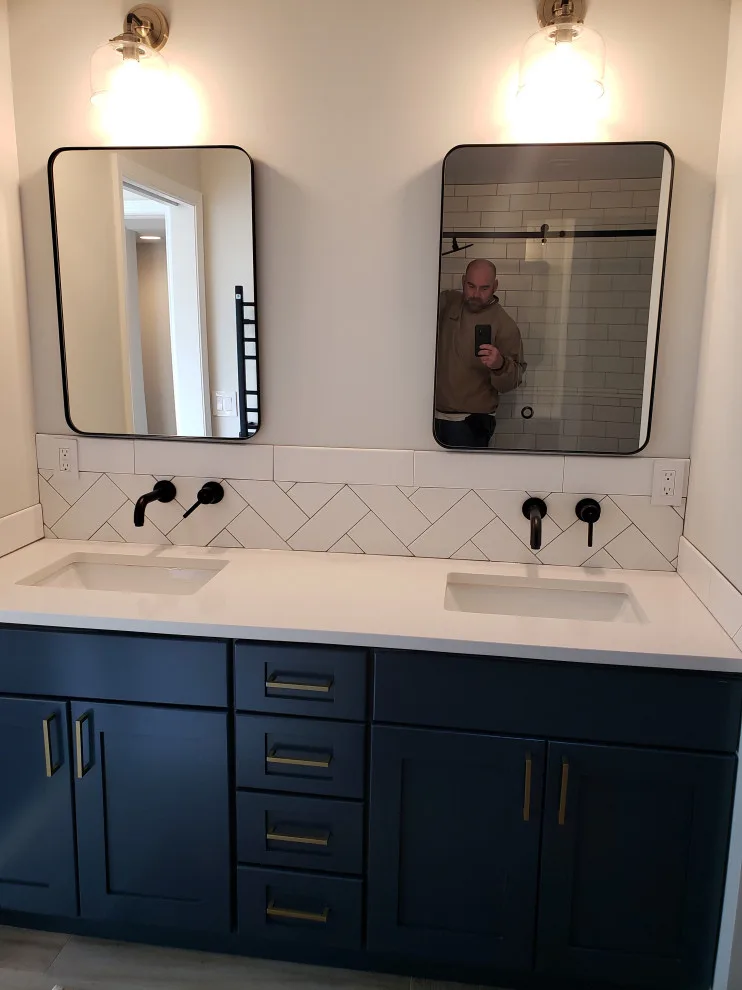 Open Shelves in Master Bathroom by RJZ Home Improvements, LLC - Photo 5