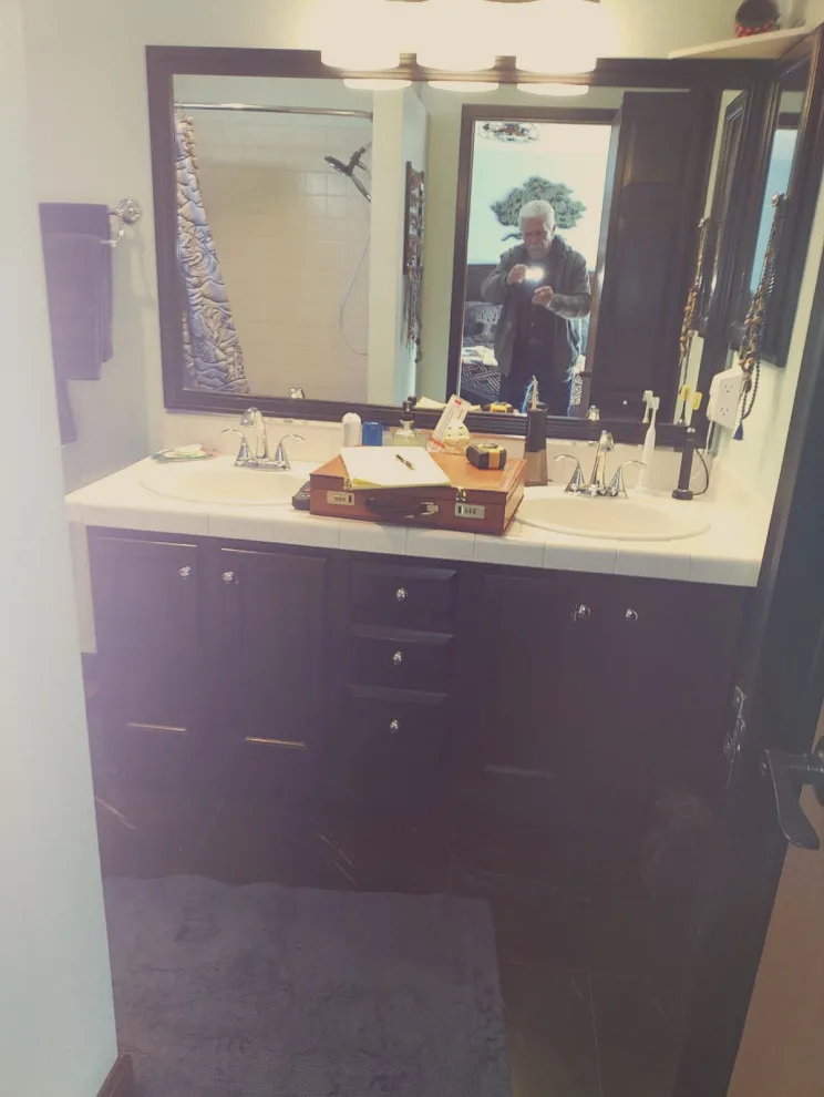 McDonald Master Bathroom Closet Transformation by Bridges Const. - Photo 6