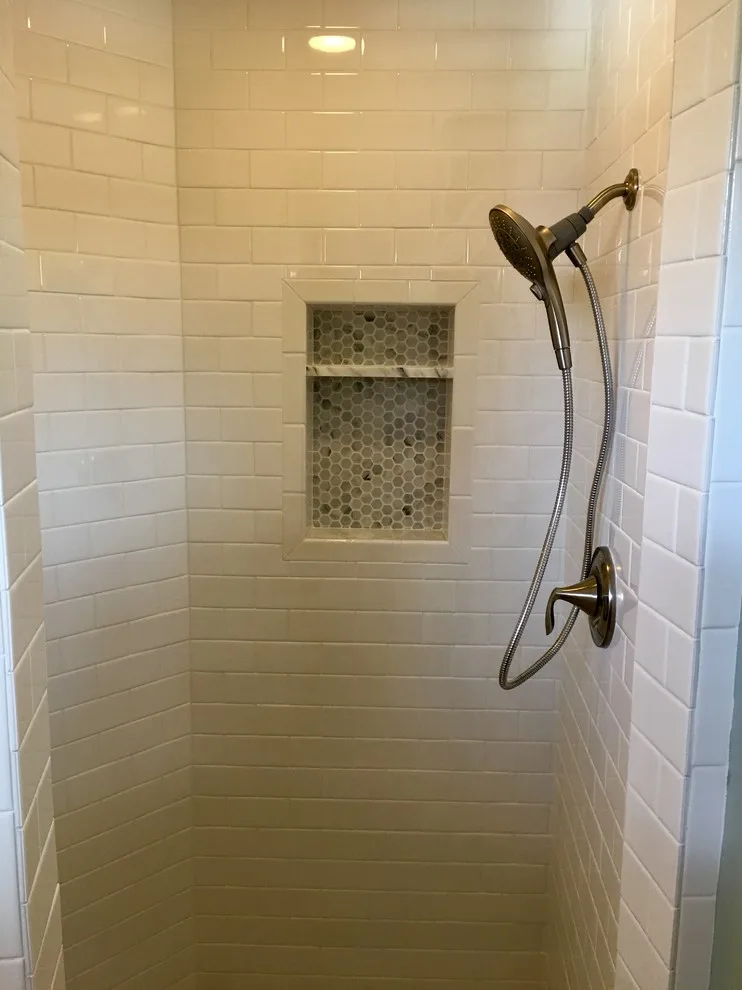 Meridian Bathroom Renovation and Customized Subway Tile by Icon Construction & Remodeling - Photo 4