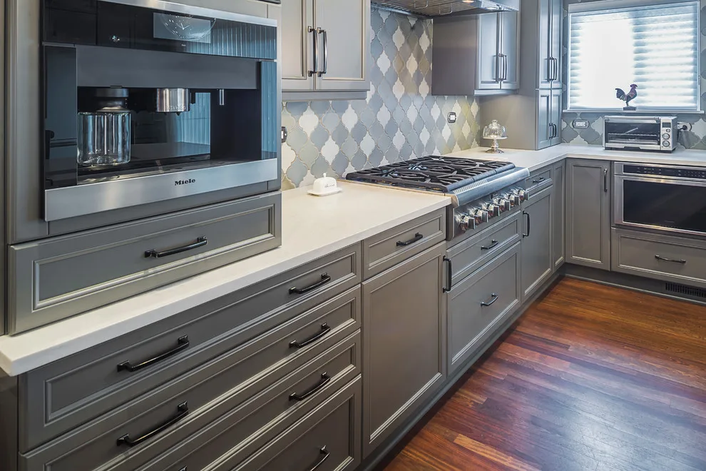 Luxurious Touches in a Compact Gray Kitchen by Adam Hartig - Photo 8