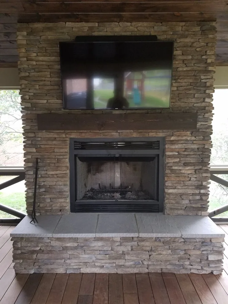 Custom Fireplace and Sunroom by SDC Custom Homes & Remodeling - Photo 4