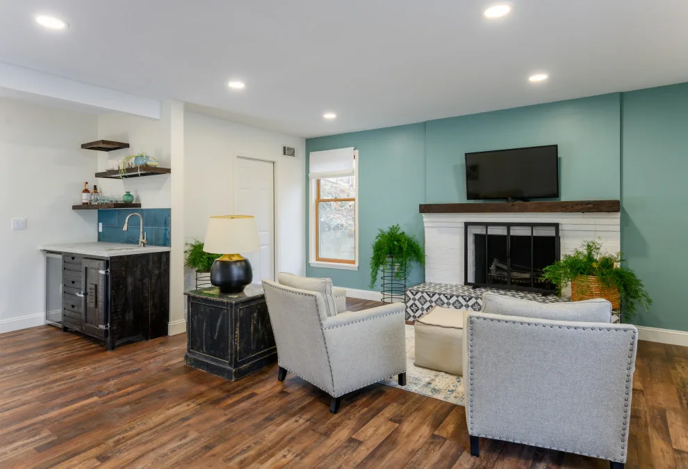 Contemporary and Airy Basement Renovation by Semper Fi Custom Remodeling - Photo 9