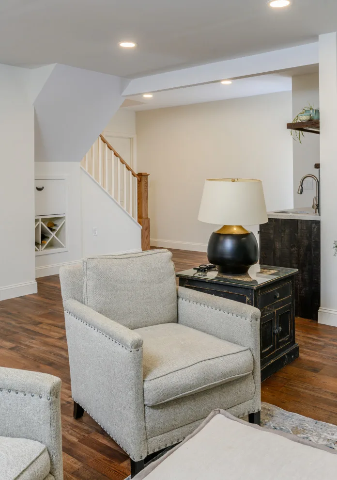 Contemporary and Airy Basement Renovation by Semper Fi Custom Remodeling - Photo 4