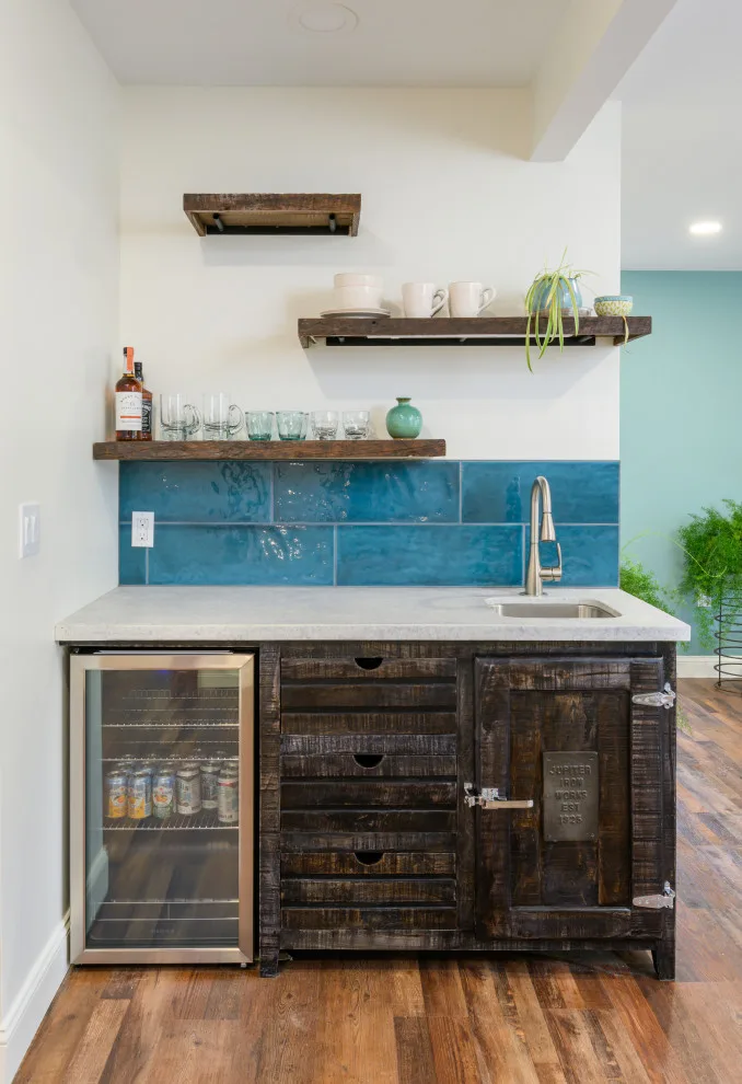 Contemporary and Airy Basement Renovation by Semper Fi Custom Remodeling - Photo 5