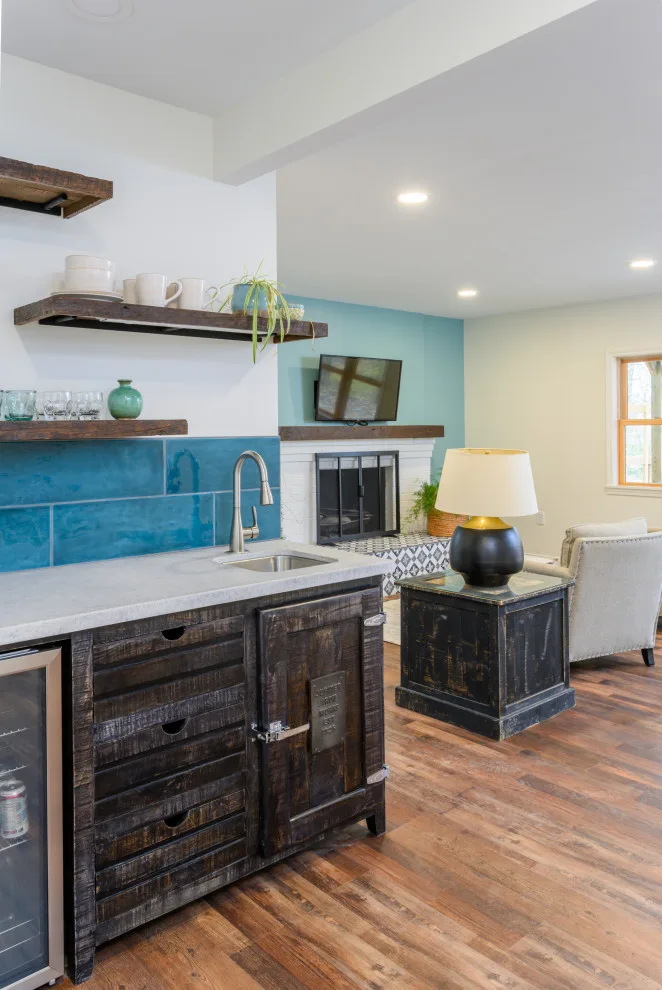 Contemporary and Airy Basement Renovation by Semper Fi Custom Remodeling - Photo 3