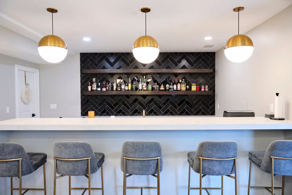 Contemporary Basement Renovation by Aptitude Design & Build - Photo 3