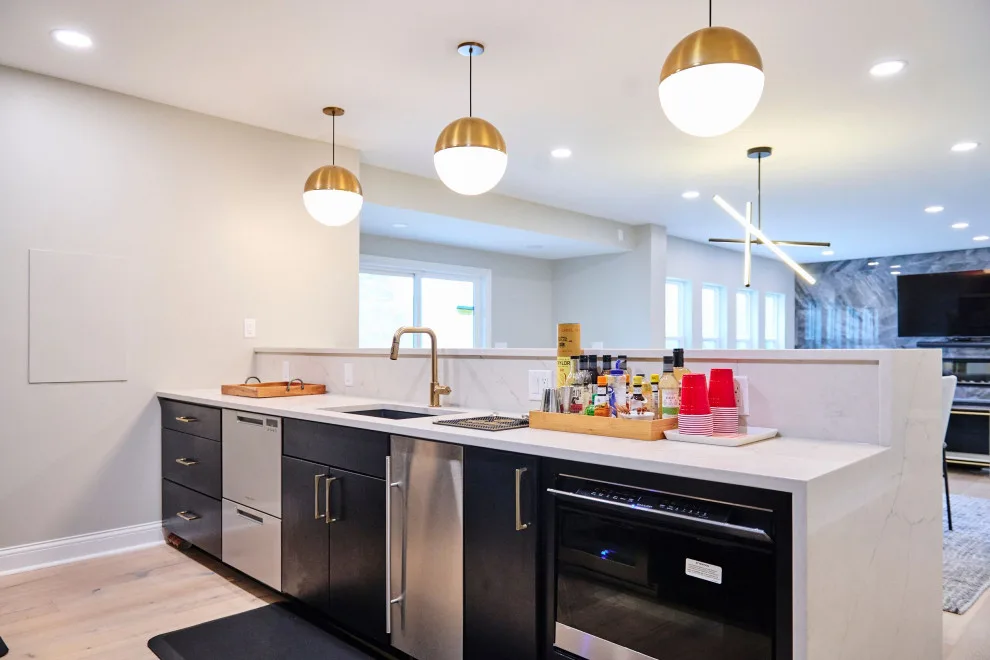 Contemporary Basement Renovation by Aptitude Design & Build - Photo 6