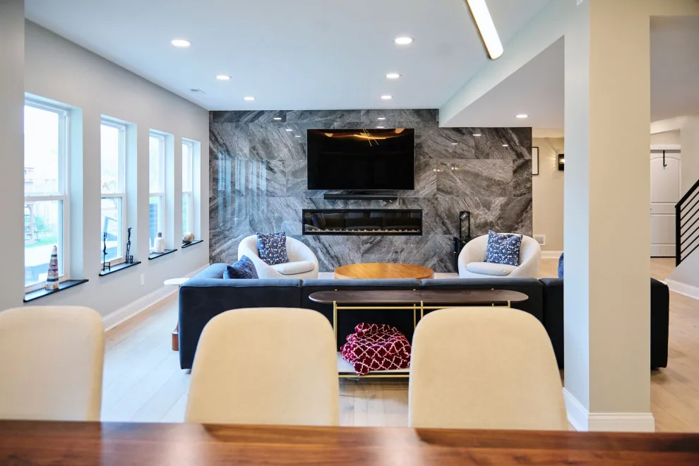 Contemporary Basement Renovation by Aptitude Design & Build - Photo 4