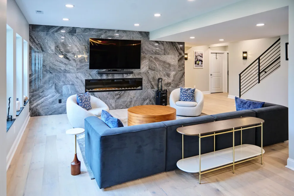 Contemporary Basement Renovation by Aptitude Design & Build - Photo 8