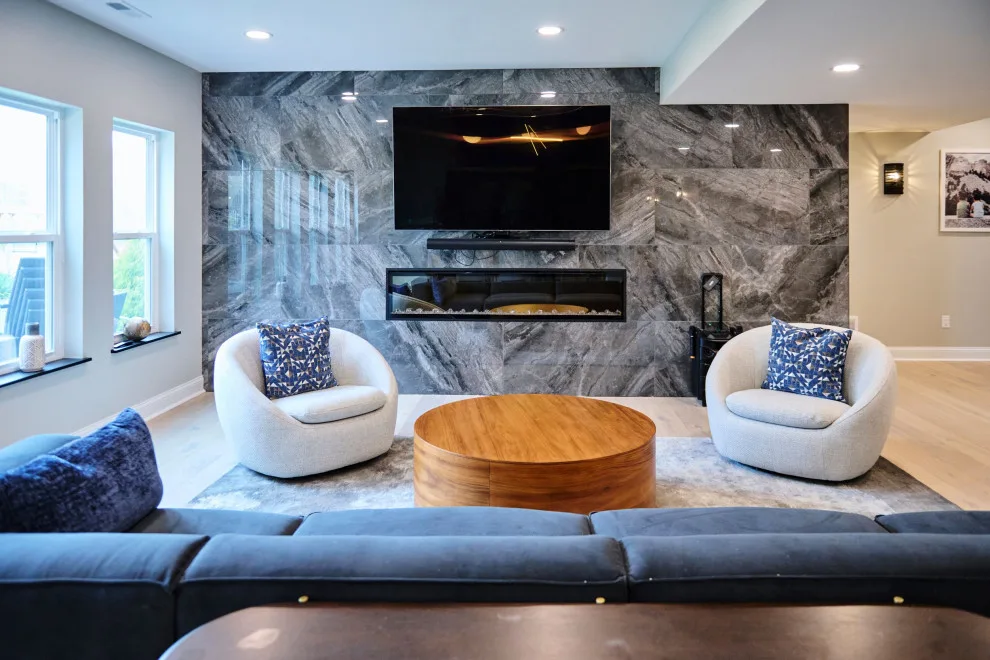 Contemporary Basement Renovation by Aptitude Design & Build - Photo 16