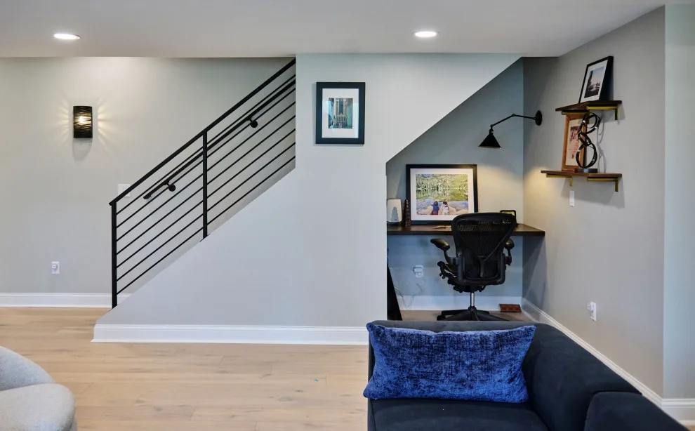 Contemporary Basement Renovation by Aptitude Design & Build - Photo 13
