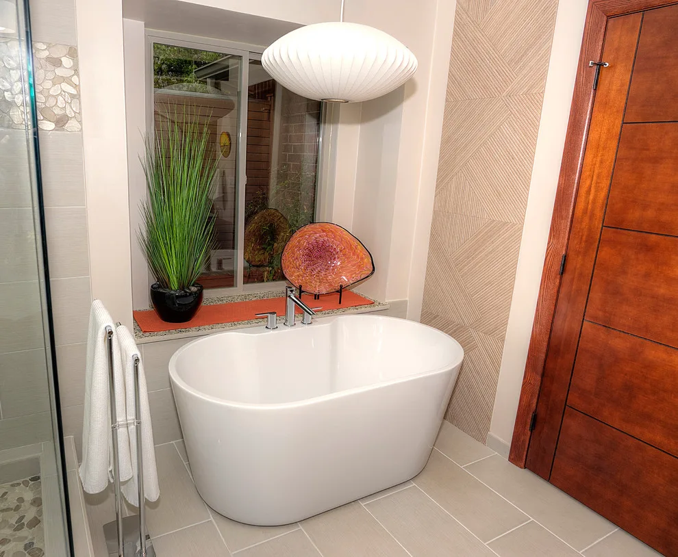 Contemporary Restroom by Home Renew - Photo 7