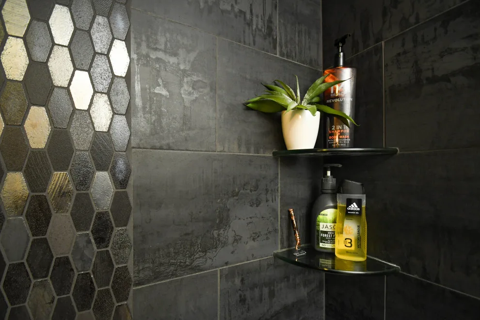Contemporary Bathroom with a Rustic Touch by Blue Ridge Design Build - Photo 9