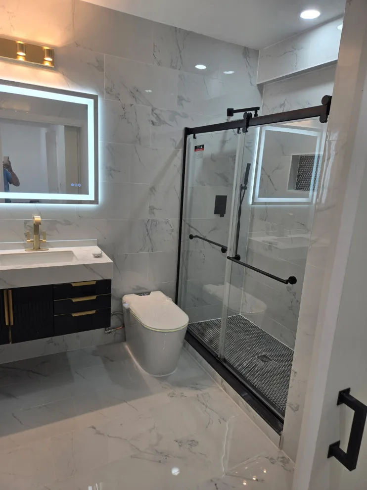 Contemporary Guest Bathroom Renovation by G Remodeling - Photo 3