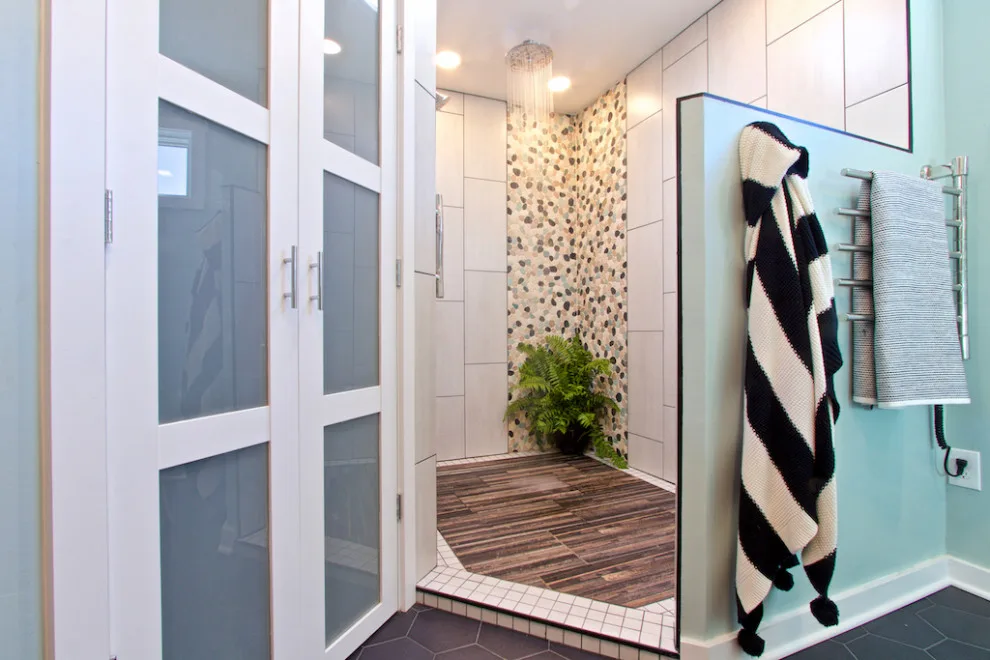 Contemporary Restroom by Blue Ridge Design Build - Photo 25