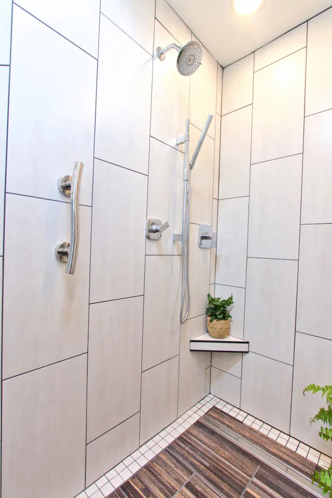 Contemporary Restroom by Blue Ridge Design Build - Photo 13