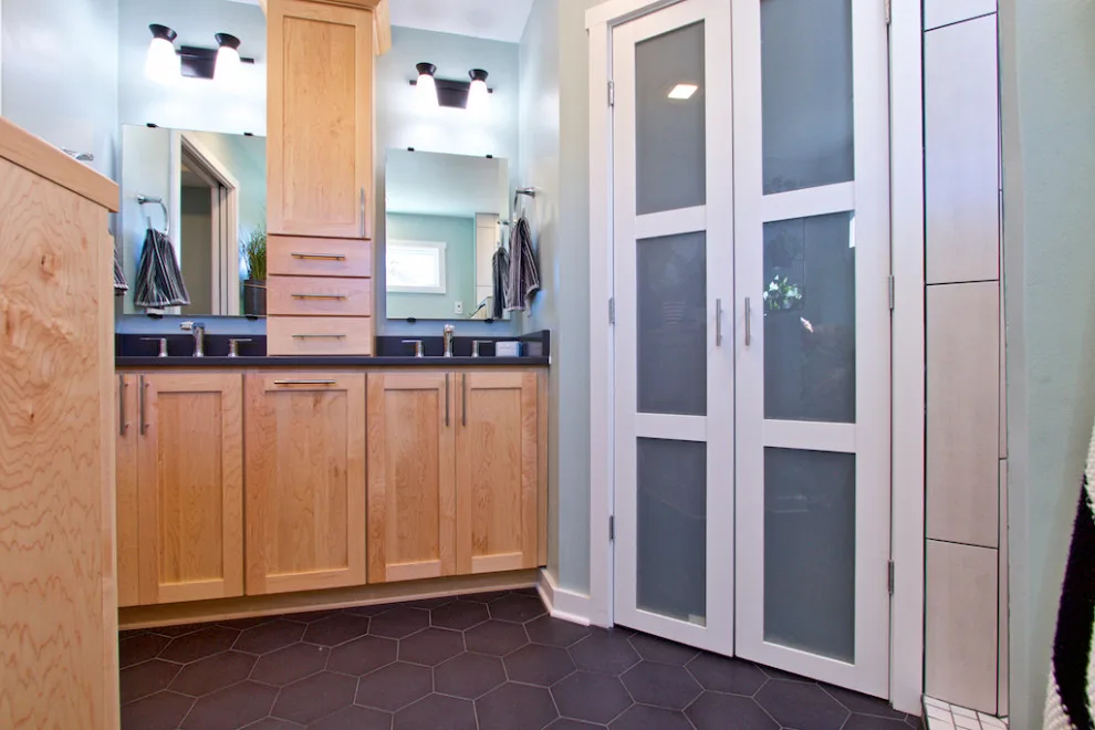 Contemporary Restroom by Blue Ridge Design Build - Photo 14