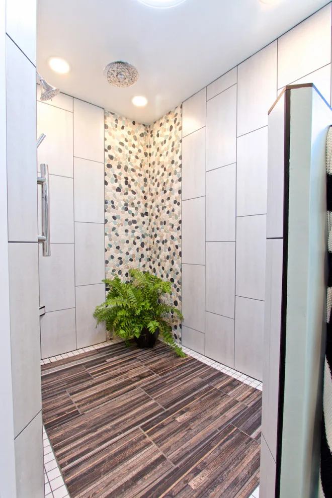 Contemporary Restroom by Blue Ridge Design Build - Photo 23