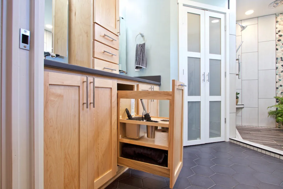 Contemporary Restroom by Blue Ridge Design Build - Photo 26