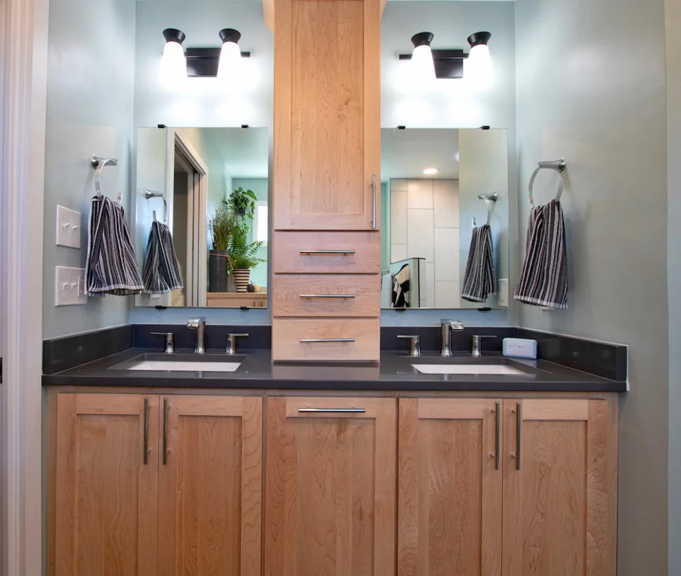 Contemporary Restroom by Blue Ridge Design Build - Photo 11