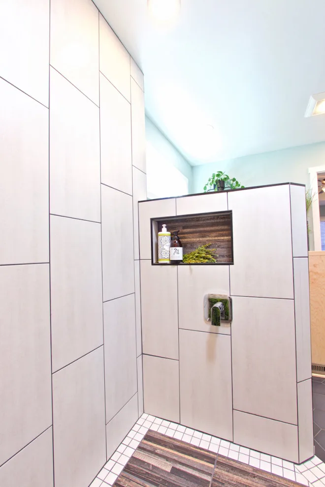 Contemporary Restroom by Blue Ridge Design Build - Photo 15