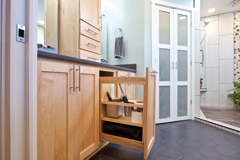 Contemporary Restroom by Blue Ridge Design Build - Photo 7