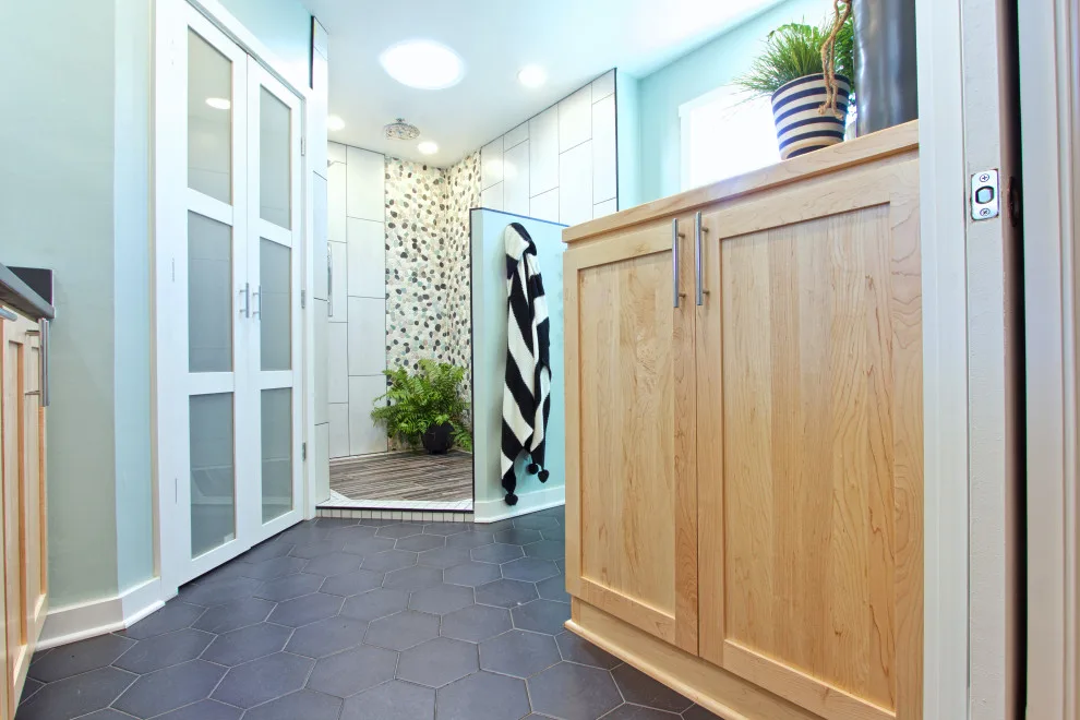 Contemporary Restroom by Blue Ridge Design Build - Photo 27