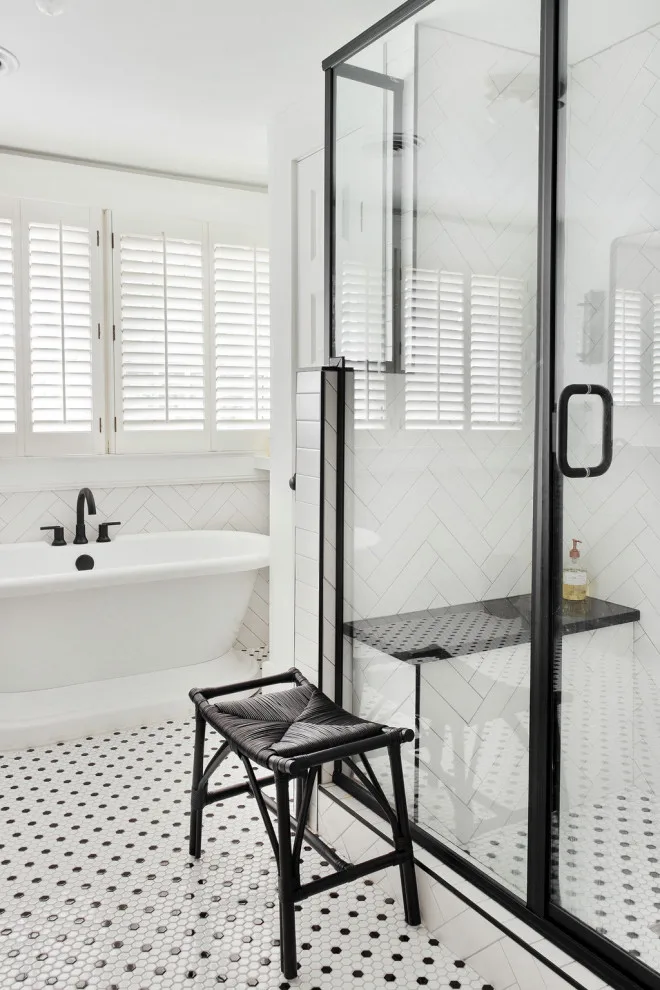 Contemporary Bathroom Renovation by Building Company Number 7, Inc. - Photo 7