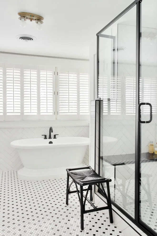 Contemporary Bathroom Renovation by Building Company Number 7, Inc. - Photo 5